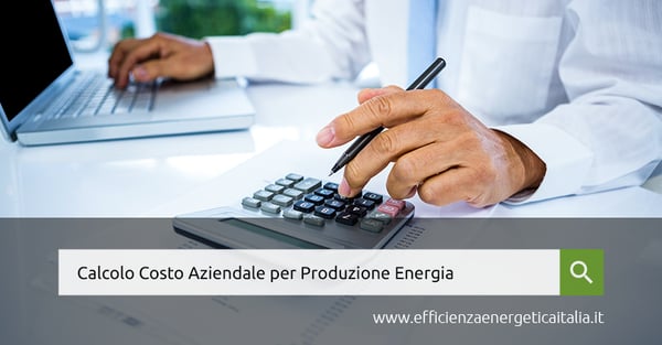 Calcolo Costo Aziendale per Produzione Energia